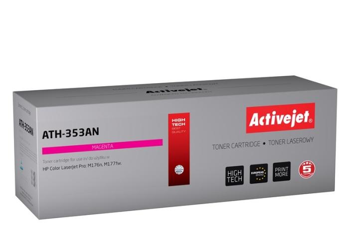 ATH-353AN (130A) - magenta, toner drukujący Activejet, 1100 stron, (zamiennik CF353A) (HP Color LaserJet Pro M176n, M177fw)