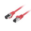 Lanberg (3.0m) Kabel sieciowy (Patchcord) kat.8.1 S/FTP LSZH CU Fluke Passed (czerwony) [PCF8-10CU-0300-R]