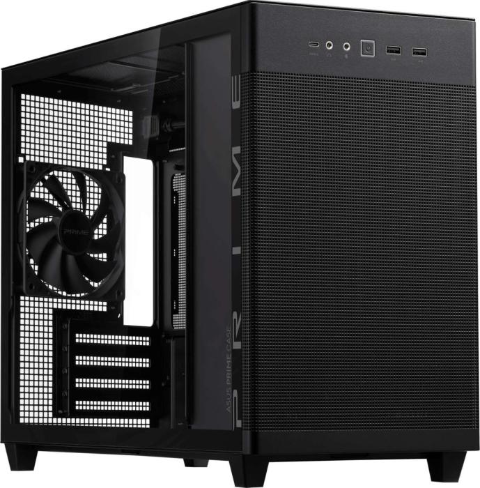 Asus AP201 TG PRIME Black (szkło hartowane) (2xUSB 3.0 Gen1, 1xUSB-C 3.1 Gen2) (1x2.5, 3x3.5/2.5)