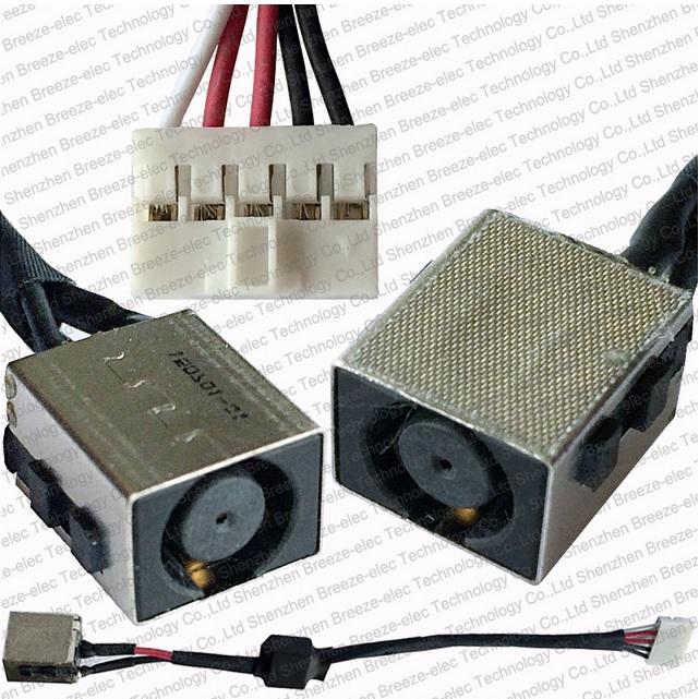 Gniazdo zasilania z kablem do wtyczki 7.4x5.0mm do notebooka Dell Latitude E5440 E5540 / 5Pin dł. 14cm [GCX6J VAW30 DC30100OQ00 DC301000Q00]
