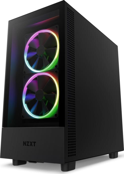 NZXT H5 Elite (czarny) (szkło hartowane) (1xUSB 3.2 Gen1, 1xUSB-C 3.2 Gen1) (2x2.5, 1x3.5) [CC-H51EB-01]