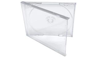 Pudełko plastikowe Slim do płyt CD/DVD - przezroczysty, transparentny [ZN0343]