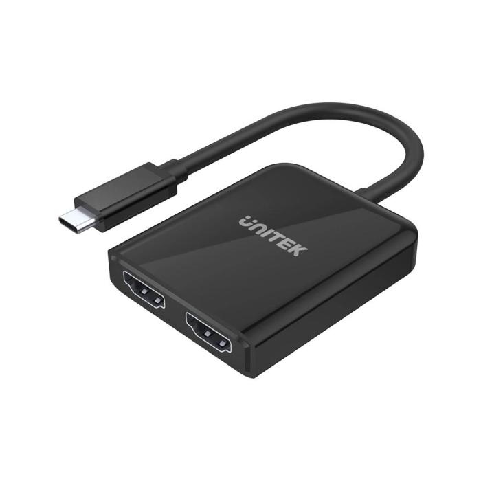 Unitek V1408A adapter USB-C / 2xHDMI 4K 60Hz (15cm)