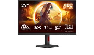 (27) AOC 27G4ZR (Fast IPS, 1920x1080, 300, 1000:1, 0.3ms, 260Hz) (2xHDMI 2.0, 1xDP 1.4, Audio) czarny