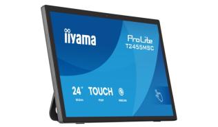 (24) 23.8 Iiyama ProLite T2455MSC-B2  (IPS dotykowy, 1920x1080, 400, 5ms, 120Hz) (1 x HDM,1 x DP, 2 x USB 3.2 Gen1 5Gb) Głośniki, czarny