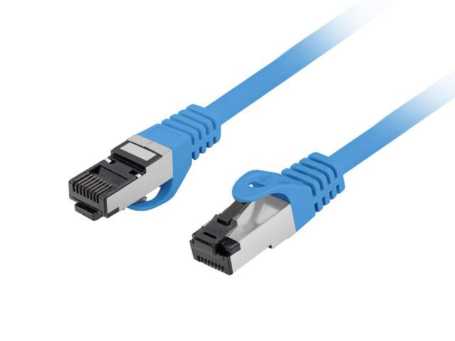 Lanberg (5.0m) Kabel sieciowy (Patchcord) kat.8.1 S/FTP LSZH CU Fluke Passed (niebieski) [PCF8-10CU-0500-B]