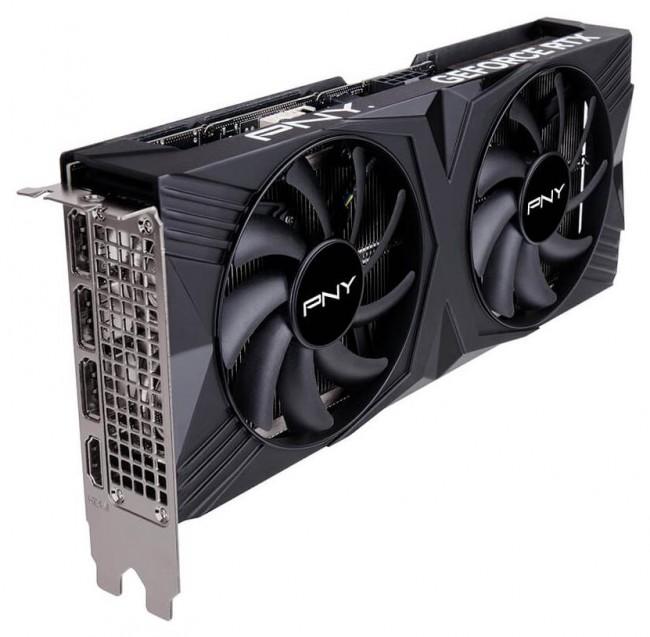 GeForce PCI-E RTX4070 PNY 12GB GDDR6X Verto Dual Fan [VCG407012DFXPB1] (1xHDMI 2.1a, 3xDP 1.4a) (192-bit, PCI-E 4.0)