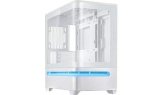 Asus PRIME AP202 TG (biały) (szkło hartowane) (3x120mm) (2 x USB 3.2 Gen1, 1 x USB-C 3.2 Gen2x2 20Gb, 1x Jack combo) (2x3.5/2.5) [90DC00P3-B19000]