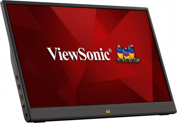 15.6’’ ViewSonic VA1655 (IPS LED, 1920x1080, 250, 170/170, 7ms, 64%sRGB, 60Hz) (1xMiniHDMI 1.4, 1xUSB-C/DP PD, 1xUSB-C) głośniki (2x0.8W), srebny