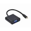 Gembird (adapter) USB-C Type-C (M) / VGA 1080p (15 cm) [A-CM-VGAF-01]