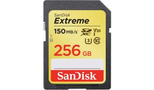 Secure Digital 256GB Sandisk SDXC Extreme V30 UHS-I U3 (150/70MB/s) [SDSDXV5-256G-GNCIN]