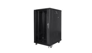 Lanberg szafa rack stojąca 19 22U 600x800 drzwi szklane LCD (czarny) [FF01-6822-12B]