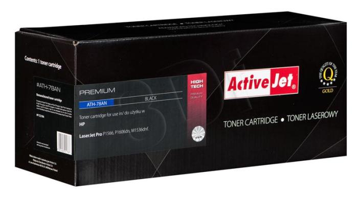 ATH-78AN (78A) - czarny toner ActiveJet, 2100 stron (zamiennik CE278A) (HP LaserJet Pro: P1566, P1606dn, M1536dnf)