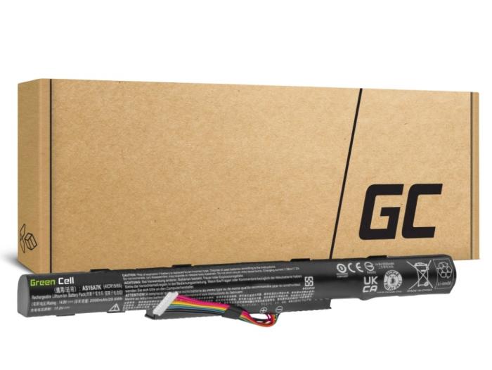 Green Cell bateria AS16A5K do Acer Aspire E15 E5-553 E5-553G E5-575 E5-575G F15 F5-573 F5-573G, 14.4V/14.8V 2000mAh [AC77]