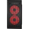 Gembird Fornax 950R Red (czarny) (akryl) (2x USB 3.0) (1x2.5, 2x2.5/3.5, 1x3.5) [CCC-FORNAX-950R]