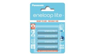 Panasonic Eneloop Lite akumulatory LR03, AAA 550mAh (4 szt.) [BK-4LCCE/4CP]