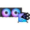 MSI MAG CoreLiquid C240 CPU Cooler (2x120 mm, 4-pin PWM + 3-pin ARGB, ARGB) (wodne) [306-7ZW2R11-813]