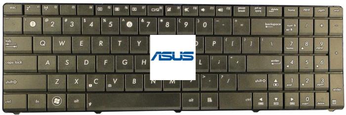 Klawiatura do notebooka Asus A53 A53U A53T G53 K53 K53U K53T K53Z K53B K53TA K53BR K53J K53JC K73 K73T K73BY K73TA N50, X53 X53U X53B X53BR X73B niewyspowa prosta taśma [K0251, K67]