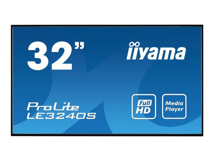 32’’ Iiyama ProLite LE3240S-B3 (VA LED, 1920x1080, 350, 8ms, 50-60Hz) (VGA, 3xHDMI 1.4) czarny