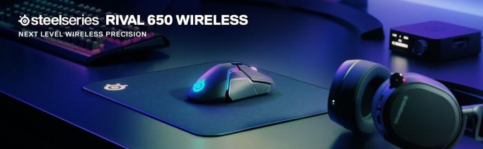 SteelSeries Rival 650 Wireless RGB 12000dpi 1000Hz (optyczna, 1, 7)