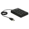 Delock klawiatura numeryczna USB 19 klawiszy (przewodowa) [12481]