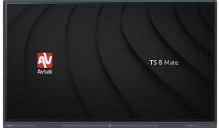 (75) Avtek TS 8 Mate (VA LED, 3840x2160, 350, 5000:1, 6.5ms, 60Hz) (3x HDMI, USB-C, USB 2.0, 4x USB 3.0, 2x USB TOUCH, VGA, minijack, SPDIF) głośniki 2x16W, czarny [1TV341]