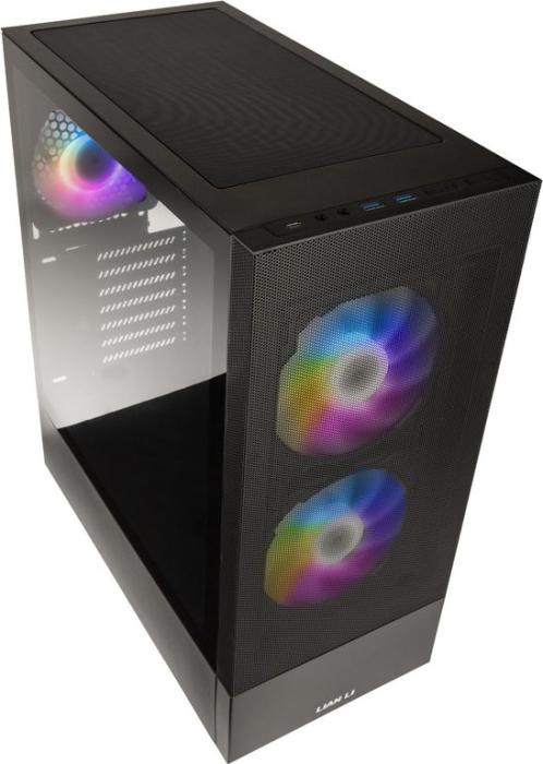 Lian Li LANCOOL 205 Mesh C Black (szkło hartowane) (2xUSB 3.2 Gen1, 1xUSB-C 3.2 Gen1) (2x2.5, 2x3.5/2.5)