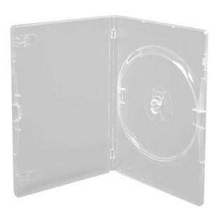 Pudełko plastikowe do płyt CD/DVD - przezroczysty, transparentny [ZN0277]