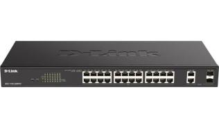 D-Link EasySmart 24 ports PoE/PoE+ Gigabit & 2 ports combo/SFP Budget 370 watts rackable Switch ONVIF [DGS-1100-26MPV2]
