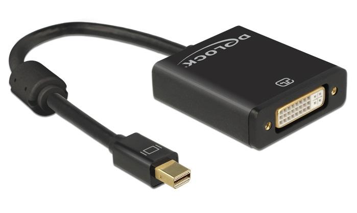 Delock adapter mini DisplayPort (M) 1.2 / DVI(F) 24+5 4K (20 cm) [62603]