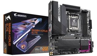 Gigabyte B650M AORUS ELITE (AMD B650) [AM5, 4xDDR5 do 8000MHz, (HDMI 2.1, 2xDP 1.4) (2xM.2, 1xPCIe 4.0 x16, 1xPCIe 4.0 x16 (x1)), micro ATX]