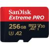 Secure Digital 256GB Sandisk Micro SDXC Extreme Pro UHS-I U3 A2 C10 V30 + adapter (170/90MB/s) [SDSQXCZ-256G-GN6MA]