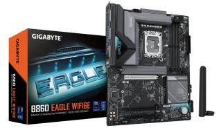 Gigabyte B860 EAGLE WIFI6E [S1851, 4xDDR5 do 9066MHz, (HDMI 2.1, DP 2.1) (3xM.2, 1xPCIe 5.0 x16, 2xPCIe 4.0 x16 (x1), WiFi 6E, BT 5.3, ATX]