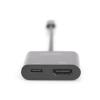Digitus adapter USB-C Type-C / HDMI 4K 60Hz, USB-C PD (11cm) [DA-70856]
