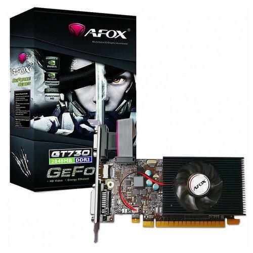 GeForce PCI-E GT730 AFOX 2GB DDR3 BOX [AF730-2048D3L6] (VGA, DVI, HDMI) (128-bit, PCI-E 2.0)