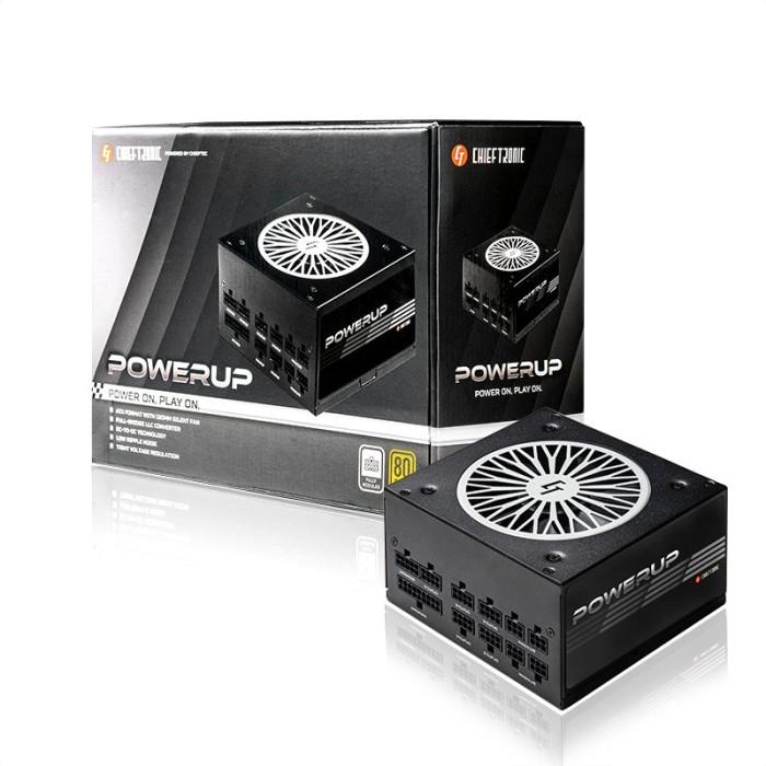 Chieftec PowerUp GPX-650FC (650W) (1x120mm) Modularny 80+Gold (CPU 2x4+4) (PCI-E 2x6+2) (3xMolex, 9xSATA)