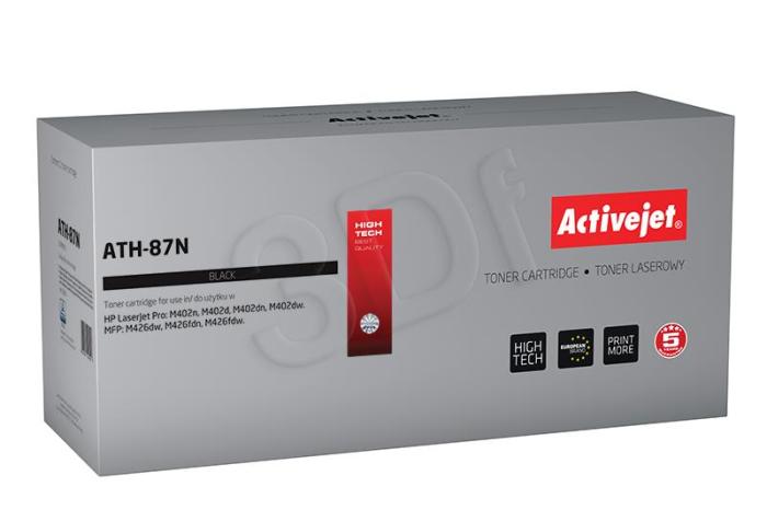 ATH-87N (87A) - czarny, toner ActiveJet, wydajność 9000 stron (zamiennik CF287A) (HP LaserJet Enterprise M506dn, M506n, M506x, M527dn, M527dnm, M527f,HP LaserJet Enterprise Flow M527c, M527z)