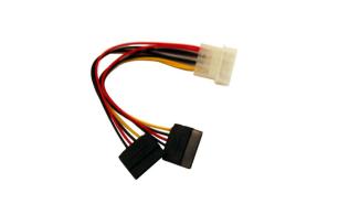 Gembird Kabel zasilający Molex / 2xSATA (15cm) [CC-SATA-PSY]