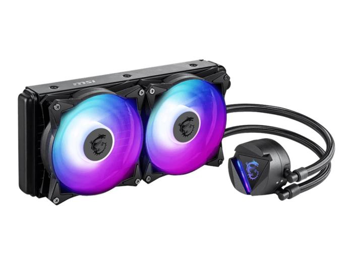 MSI MAG CoreLiquid 280R CPU Cooler (2x140 mm, 4-pin PWM + 3-pin ARGB, ARGB) (wodne)