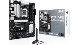 Asus PRIME B650-PLUS WIFI (AMD B650) [AM5, 4xDDR5 do 7600MHz, (HDMI 2.1, DP 1.4) (2xM.2, 1xPCIe 4.0 x16, 2xPCIe 4.0 x16 (x4), 2xPCIe 4.0 x1), WiFi 6E, BT 5.3, ATX]
