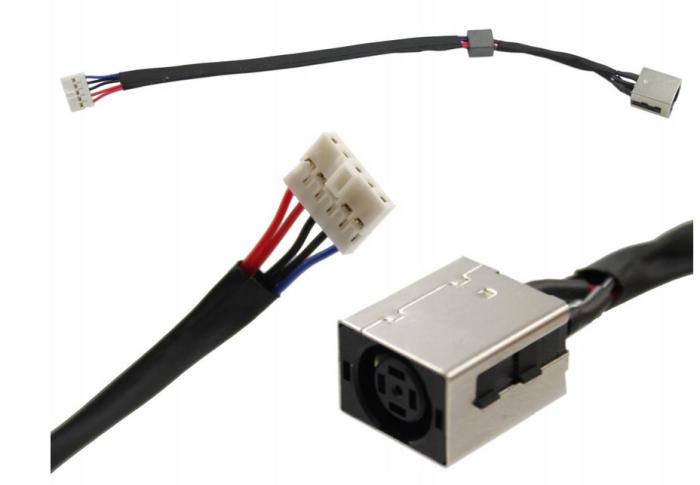 Gniazdo zasilania z kablem do wtyczki 7.4x5.0mm do notebooka Dell Inspiron 15 5000 P39F, 15-5000, 5540, 5542, 5545, 5547, 5548 [CN-0M03W3-GT074, CN-0M03W3-GT074-42R-02FX-A01, M03W3, 0M03W3]
