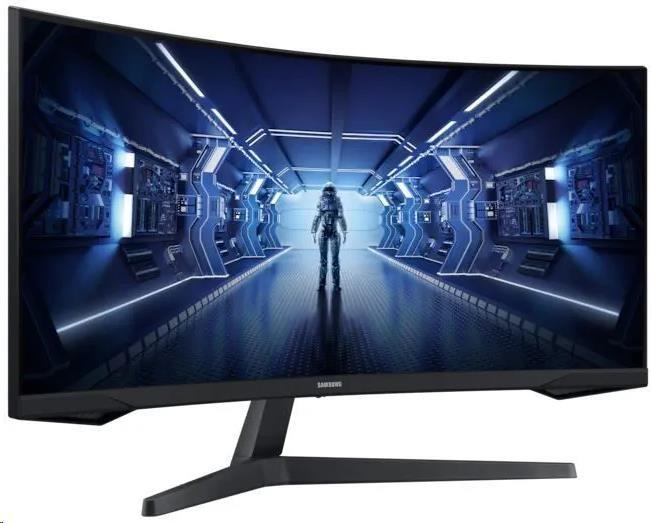 34’’ Samsung Odyssey LC34G55TWWRXEN (VA W-zakrzywiony 1000R, 3440x1440, 250, 4ms, 165Hz) (HDMI 2.0, DP 1.4) czarny