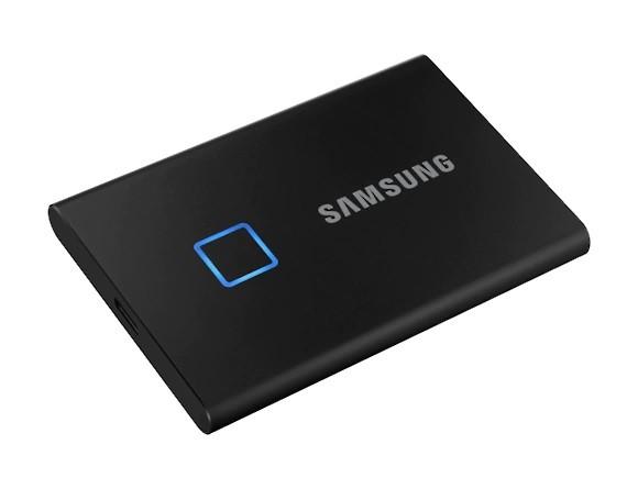 Samsung Portable T7 Touch 2TB SSD USB-C (1050/1000MB/s) (czarny) (szyfrowanie 256-bit na hasło lub odcisk palca) [MU-PC2T0K/WW]