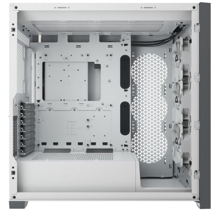 Corsair iCUE 5000X RGB Mid-Tower ATX Tempered Glass White QL Edition (szkło hartowane) (1x USB-C 3.1, 3x USB 3.0) (4x2.5, 2x3.5) [CC-9011233-WW]