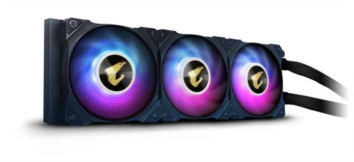 Gigabyte AORUS WATERFORCE X 360 All-in-one Liquid Cooler with Circular LCD Display RGB Fusion 2.0 Triple 120mm ARGB