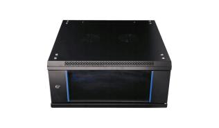 Extralink szafa rack wisząca 4U 600x600 drzwi przeszklone (czarny) [EX.2893-4U]