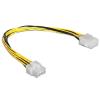 Delock przedłużacz kabla zasilającego EPS(M) 8-pin / EPS(F) 8-pin [83342]