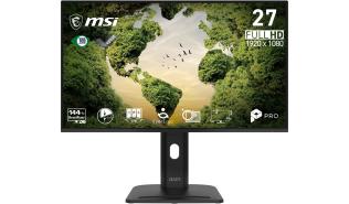 (27) MSI PRO MP275PGN E14 (IPS, 1920x1080, 300, 4ms, 144Hz) (1xHDMI, 1xDP, 1xVGA, 1xAudio in, 1xAudio out) głośniki (2x2W), czarny