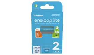 Panasonic Eneloop Lite akumulatory LR03, AAA 550mAh (2 szt.) [BK-4LCCE/2BE]