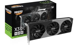 GeForce RTX5070 Inno3D 12GB GDDR7 X3 OC [N50703-12D7X-195064L] (1xHDMI 2.1b, 3xDP 2.1b) (192-bit, PCIe 5.0)